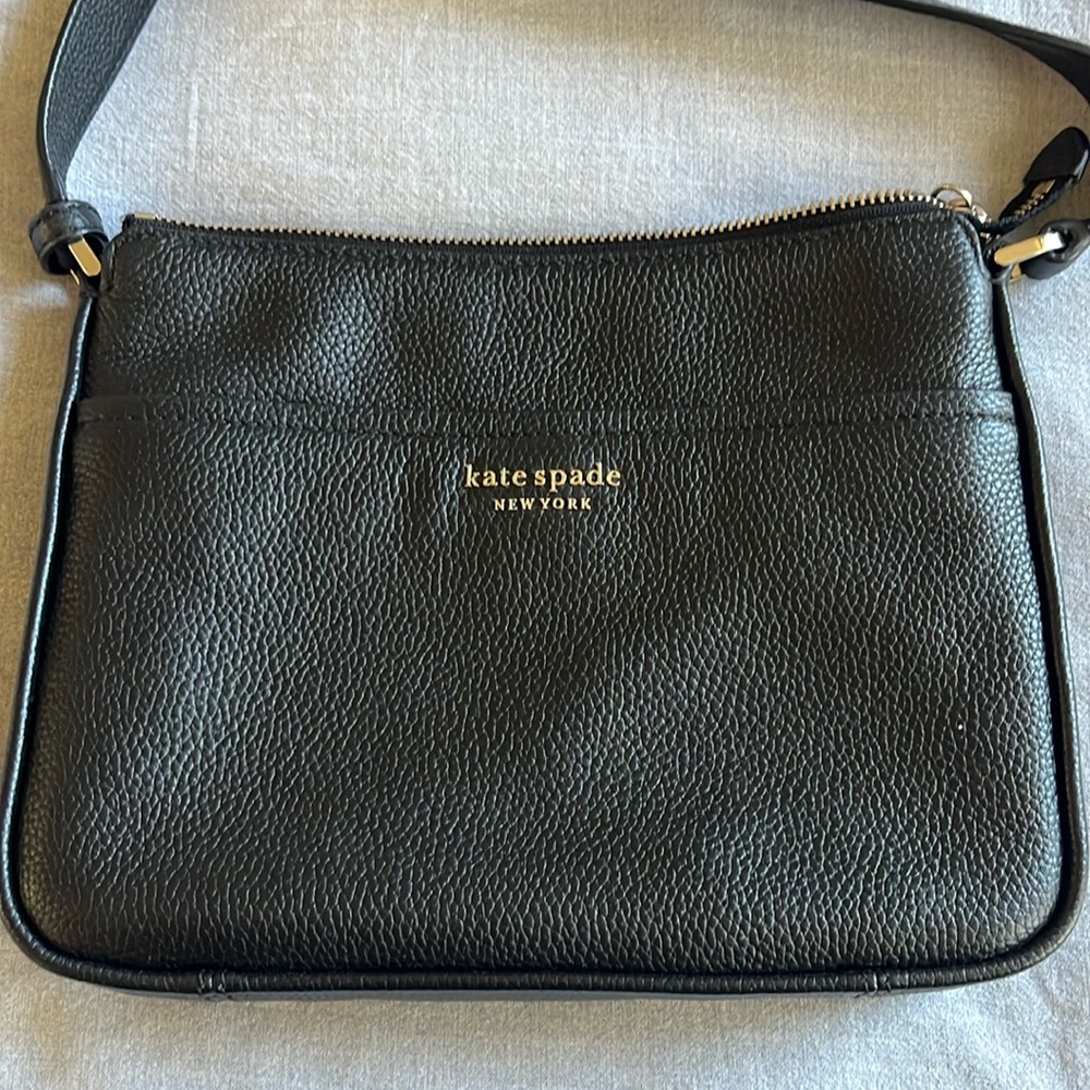 Kate Spade Pebbled Leather Crossbody Bag, black